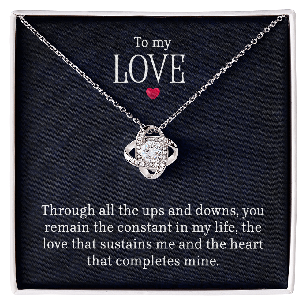 To My Love - Lov eKnot Necklace