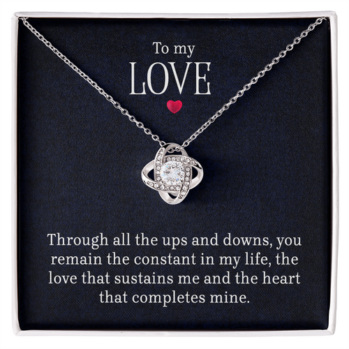 To My Love - Lov eKnot Necklace