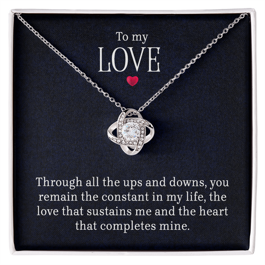 To My Love - Lov eKnot Necklace