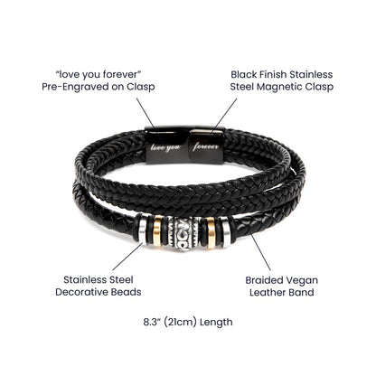 Your Love is not Just a Feeling - Means Leather Bracelet