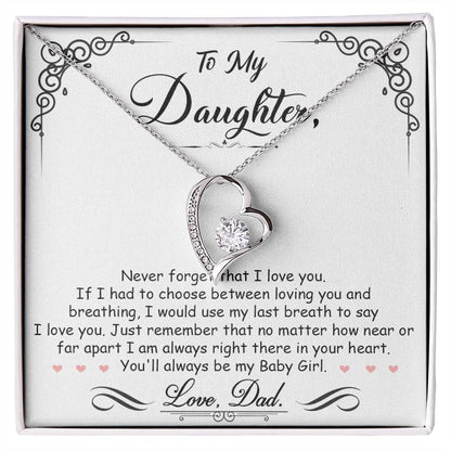 My Baby Girl - Forever Love Necklace